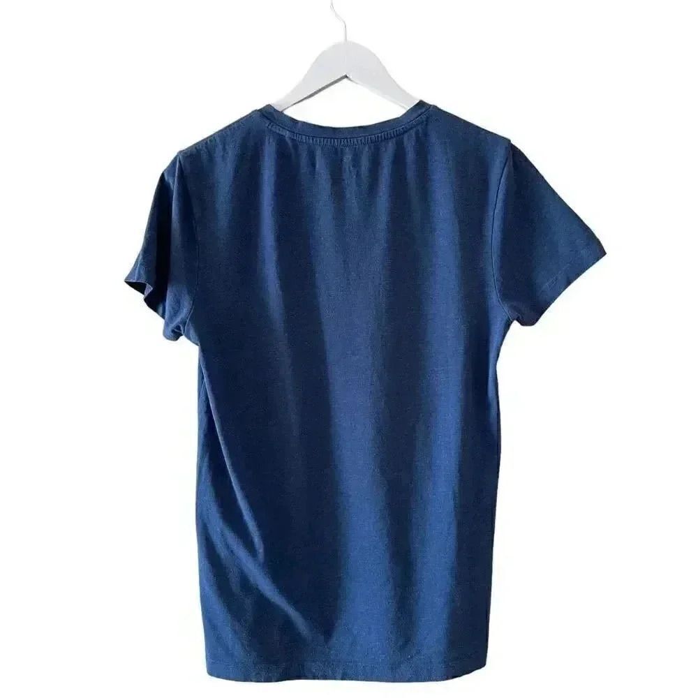 Mavi Navy V-Neck Cotton Blend Short Sleeves Basic Women’s T-Shirt SZ M # 1513 - Picture 6 of 12